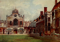Cambridge 1907 Peterhouse First Court Poster Print by William Matthison