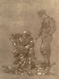 Canadian Front 1920 Rations Poster Print by Inglis Sheldon-Williams featuring historical war rationing design.