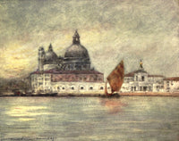 Venice 1912 Custom House & Santa Maria della Salute Poster Print by Mortimer Menpes