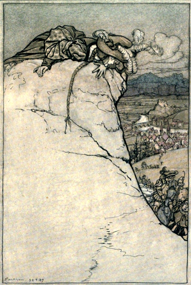 Ingoldsby Legends 1907 What Could She Do Poster Print by A. Rackham