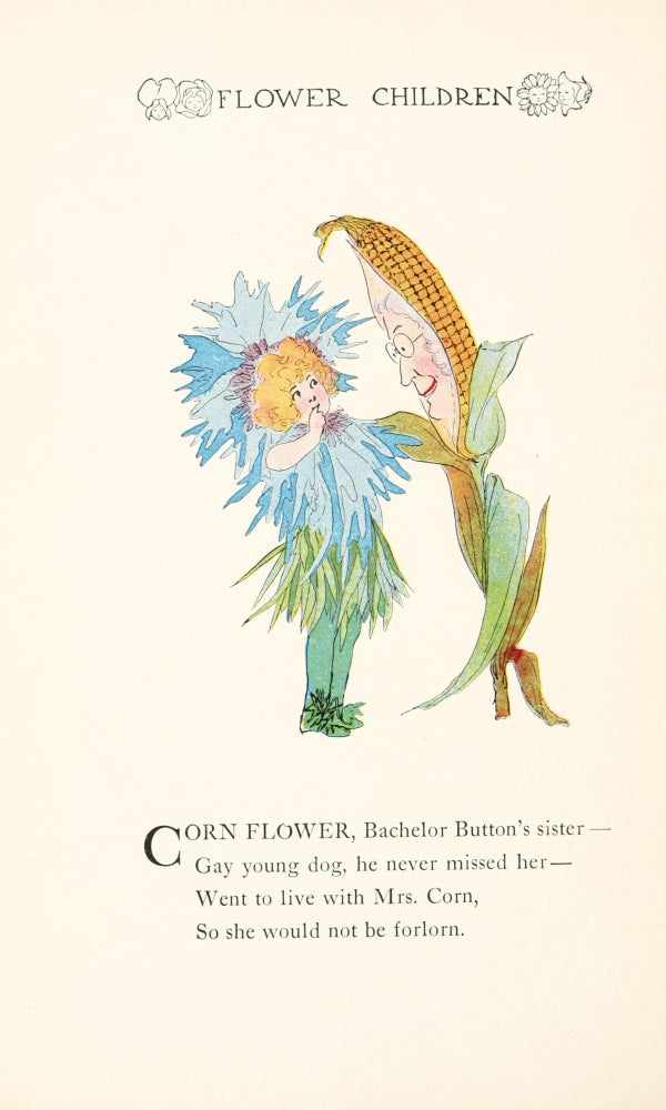 Flower Children Corn Flower Poster Print by M.T. Ross