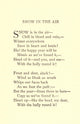 Snow in the Air Poster Print by J. Whitcomb-Riley showcasing a serene winter landscape