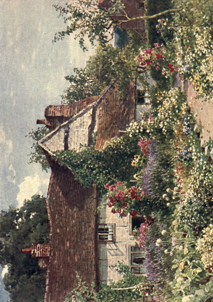 Surrey 1906 A Cottage Near Bisley Poster Print by Harold Sutton Palmer