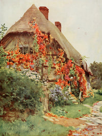 Britain Beautiful 1920 A Worcestershire Cottage Poster Print by George F. Nicholls