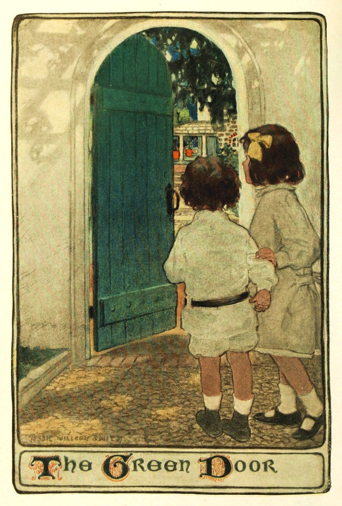 Scribner's 34 1903 Child in a Garden Art Print by Jessie Willcox Smith