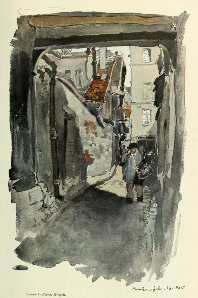 Scribner's Magazine 45 The Ins & Outs of a Street in Rouen Poster Print by George Wright