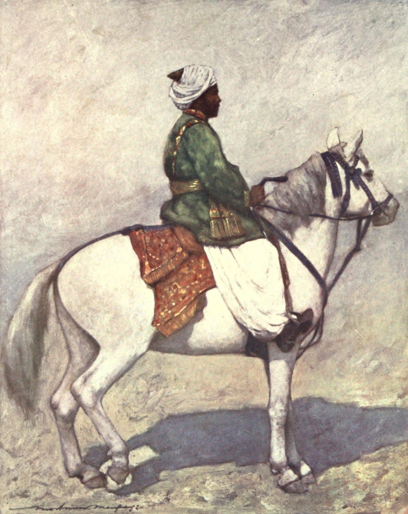 The Durbar 1903 A Pathan Horseman Poster Print by Mortimer Menpes