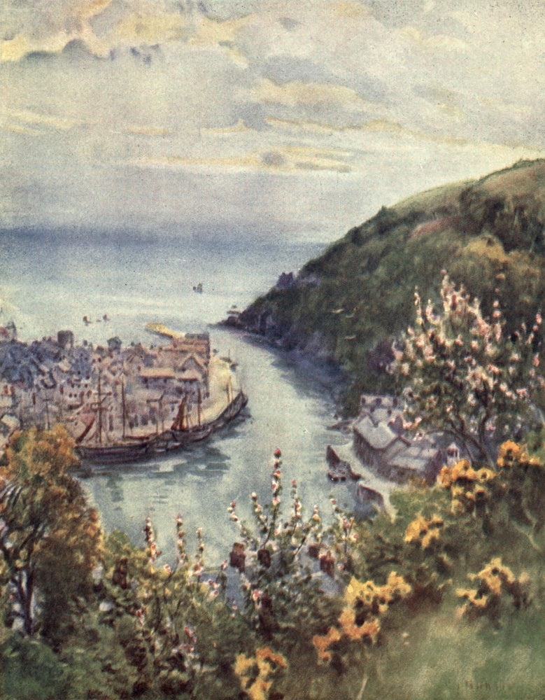 Cornwall 1915 Looe Poster Print by George F. Nicholls
