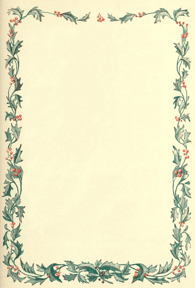 Holly Frame Poster Print showcasing festive artwork for home decor.