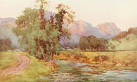 Britain Beautiful 1920 Yewdale Crags, Coniston Poster Print by Cuthbert Rigby