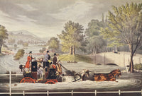 1927 Mailcoach in Flood 1827 Poster Print by James Pollard