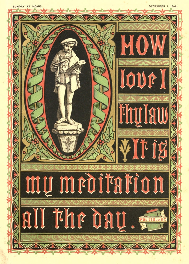 The Traveller's Guide 1880 How Love I Poster Print on premium paper.
