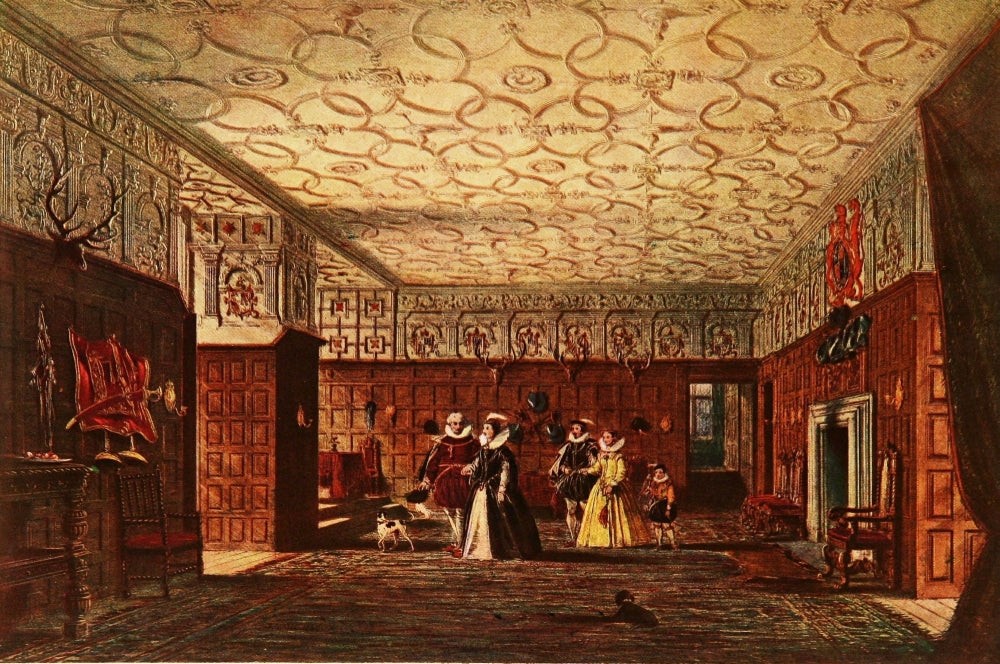 Mansions of England 1912 Levens Hall Poster Print by Joseph Nash
