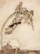 Snowdrop & Other Tales Dragon Poster Print by Arthur Rackham