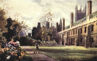 Oxford 1905 Magdalen College Garden Poster Print by William Matthison