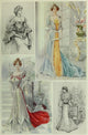 Latest Paris Fashions 1877 Toilettes de Reception Poster Print