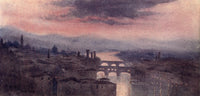 Rambles in Florence 1912 Evening from Piazzale Michelangelo Poster Print by Rose McAndrew