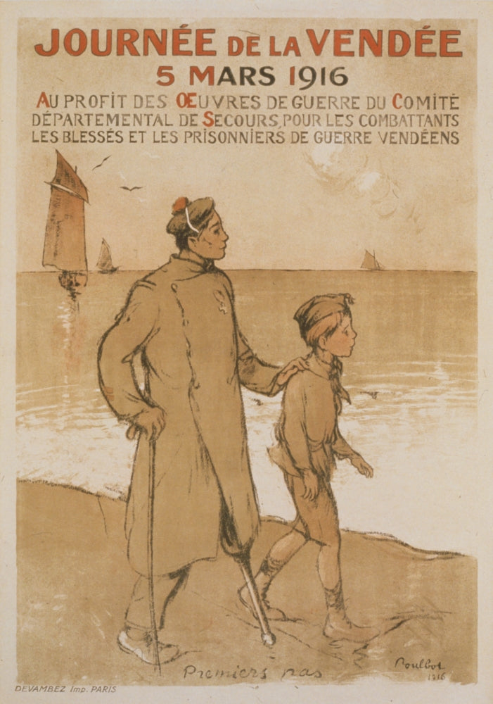Journ_e de la Vend_e. 5 Mars 1916 Poster Print by Francisque Poulbot
