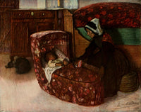Mere et Enfant Poster Print by Charles Milcendeau showcasing a mother and child.