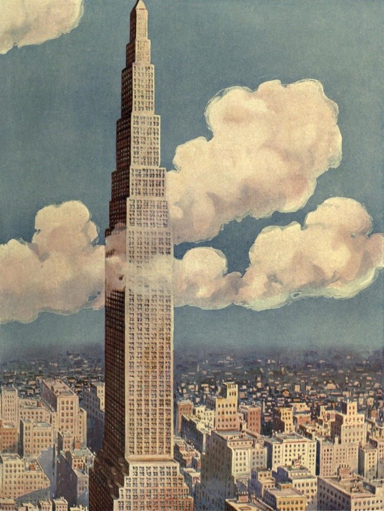 Larkin Tower Poster Print featuring a never-built architectural design.