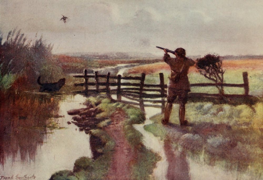 Norfolk Broads 1906 October Morning on the Marshes Poster Print by Frank Southgate