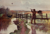 Norfolk Broads 1906 October Morning on the Marshes Poster Print by Frank Southgate
