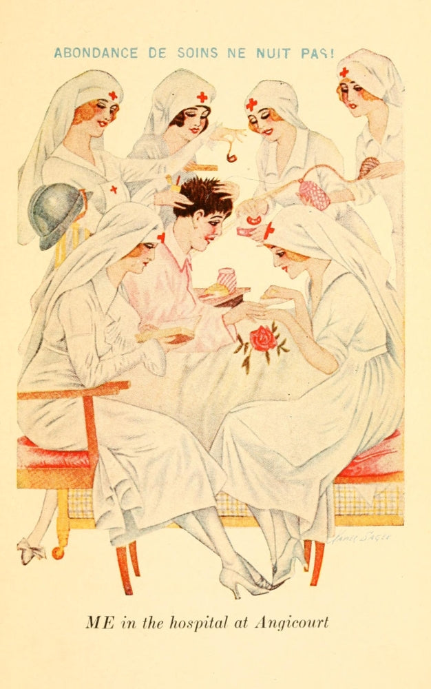 War Verses 1919 In the Hospital at Angicourt Poster Print by Xavier Sager