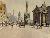 Charm of Edinburgh 1913 Princes St Looking East Poster Print by Harry Morley