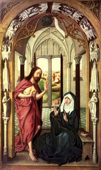Old Masters Apparition of Christ to His Mother Poster Print by Rogier van der Weyden