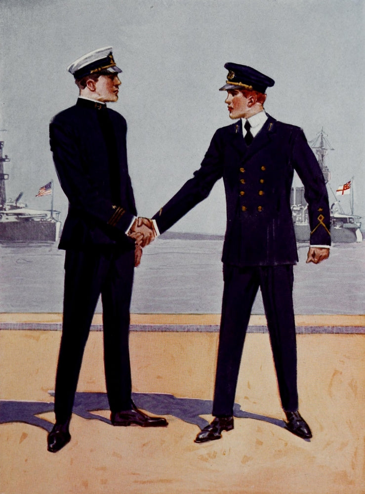 Lucky Bag 1918 Royal Naval Academy Poster Print showcasing historical design.