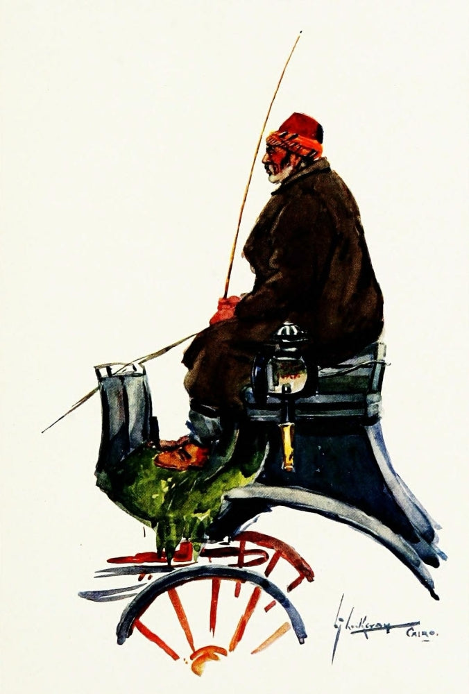 The People of Egypt 1916 Cabman Poster Print by Lance Thackeray