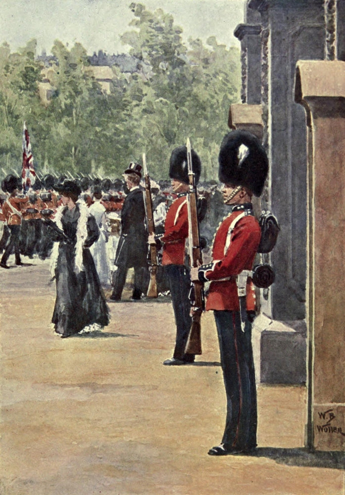 Living London 1902 Buckingham Palace Guard Poster Print by William Barnes Wollen