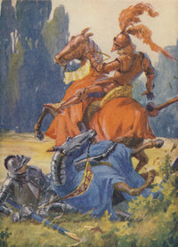 The Wonder Gift Book for Children Jousters Poster Print (1933)