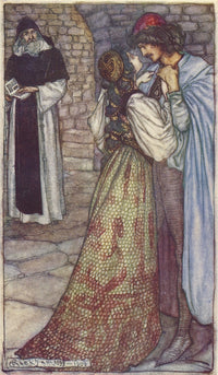Tales from Shakespeare - Cell of Friar Lawrence Poster Print by A. Rackham