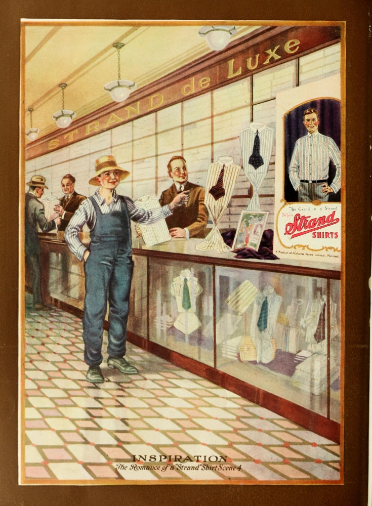 Menswear Review 1922 Inspiration Poster Print showcasing classic shirt designs.