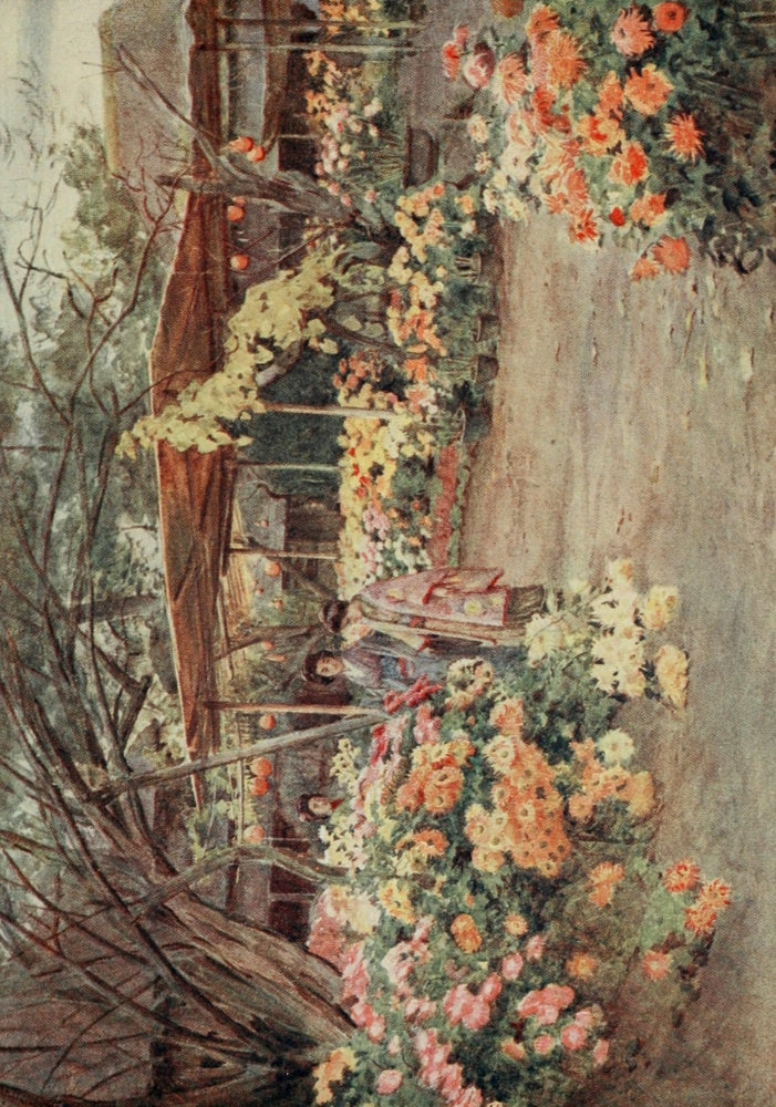 Japanese Gardens 1912 Poster Print by Walter Tyndale showcasing serene garden details.