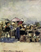 Paris 1909 Montmartre Market Poster Print by Mortimer Menpes