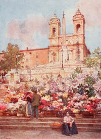 Rome 1905 Spanish Steps Poster Print by Alberto Pisa