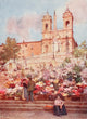 Rome 1905 Spanish Steps Poster Print by Alberto Pisa