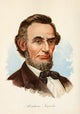 Our Country 1891 Abraham Lincoln Poster Print showcasing historical artwork.