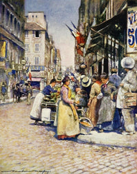 Paris 1909 A Corner at the Rue de Seine Poster Print by Mortimer Menpes