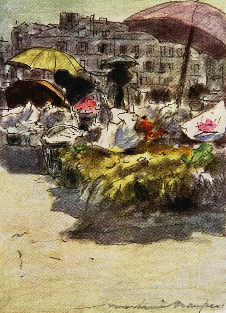 Paris 1909 Fruit & Flowers Fine Art Print by Mortimer Menpes