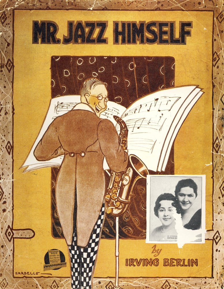 Mr. Jazz Himself 1917 Sheet Music Cover Poster Print