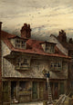 Old London 1900 Saffron Hill Poster Print by Waldo Sergeant