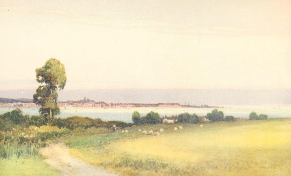 Devon 1913 Exmouth from Cockwood Poster Print by Frederick J. Widgery
