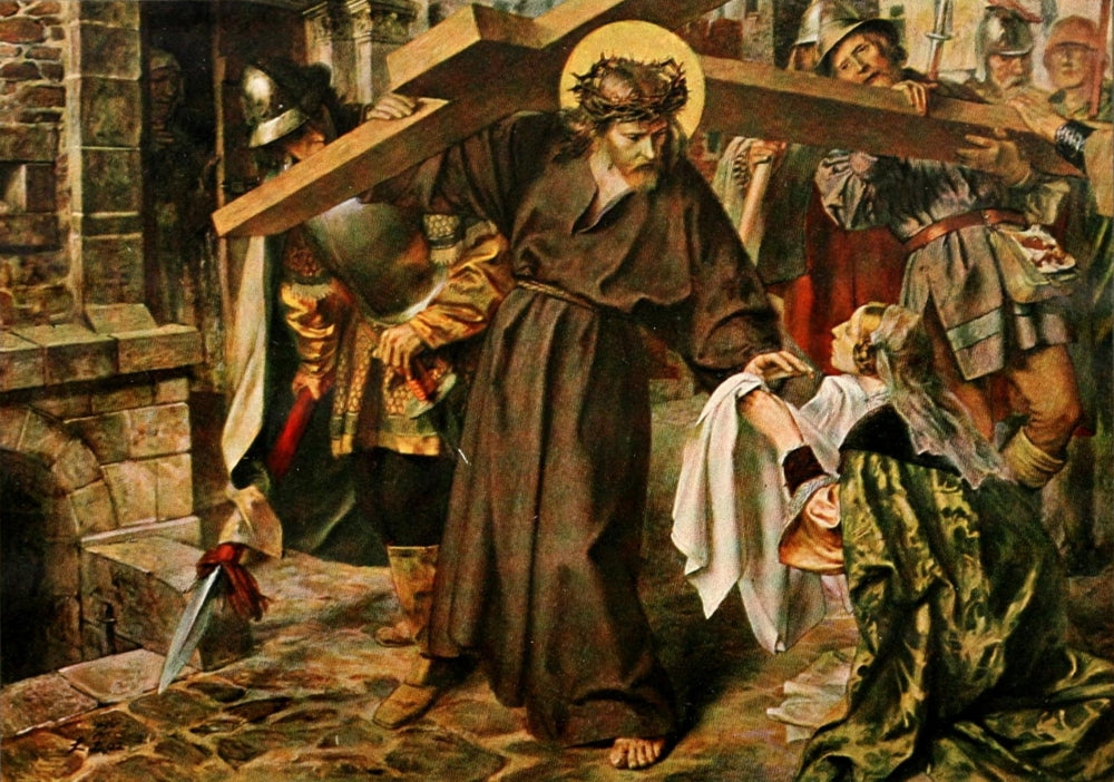 Christ Carrying the Cross Poster Print - Christian Art