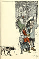 Dans la Vie 1901 Scruffy Dog in Snow Poster Print by Théo Steinlen