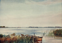 Norfolk Broads 1906 Hickling Broad Poster Print by Frank Southgate