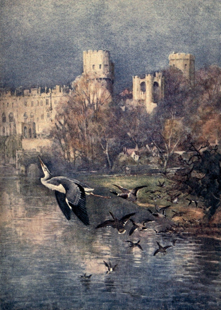 Stratford with Leamington 1911 Warwick Castle Poster Print by F. Whitehead