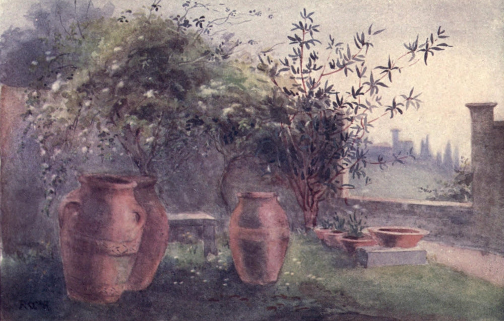 Rambles in Florence 1912 poster print by Rose McAndrew, showcasing a beautiful landscape.